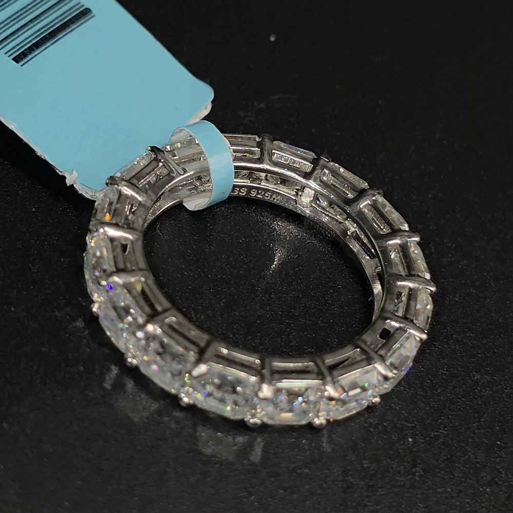 💎 Moissanite Eternity Band – Sterling Silver | 6.62 CTW 💎 - Picture 6 of 6